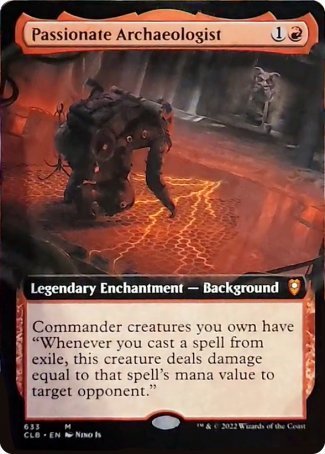 Passionate Archaeologist (Extended Art) [Commander Legends: Battle for Baldur's Gate] | Tables and Towers