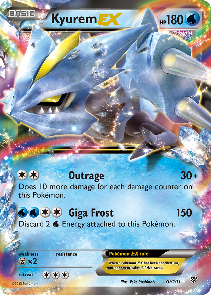 Kyurem EX (30/101) [Black & White: Plasma Blast] | Tables and Towers