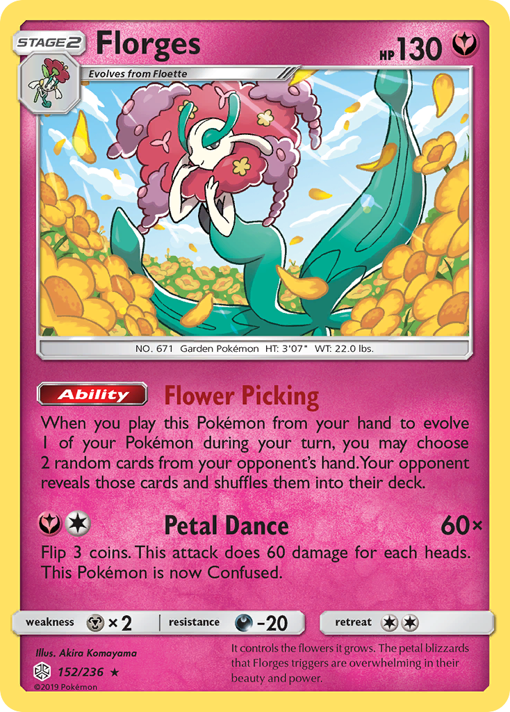 Florges (152/236) [Sun & Moon: Cosmic Eclipse] | Tables and Towers