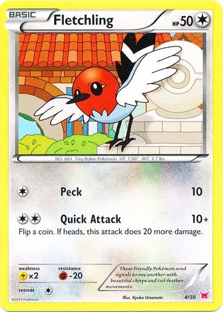 Fletchling (4/30) [XY: Trainer Kit 2 - Latias] | Tables and Towers