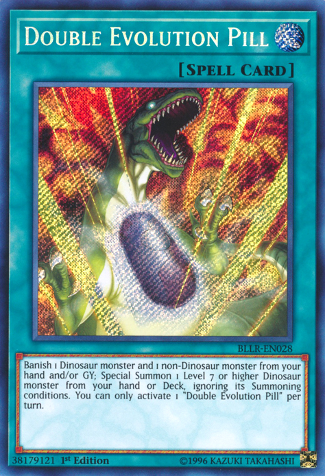 Double Evolution Pill [BLLR-EN028] Secret Rare | Tables and Towers