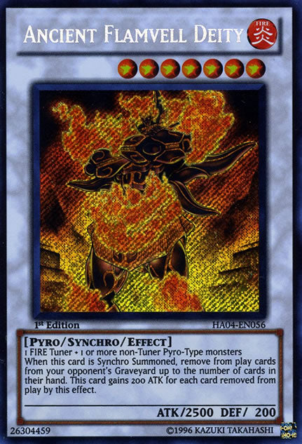 Ancient Flamvell Deity [HA04-EN056] Secret Rare | Tables and Towers