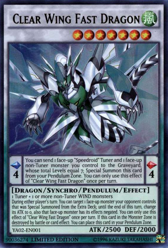 Clear Wing Fast Dragon [YA02-EN001] Ultra Rare | Tables and Towers