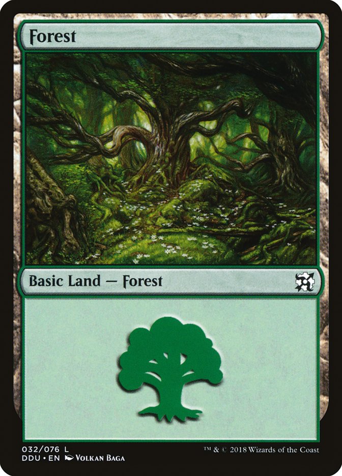 Forest (32) [Duel Decks: Elves vs. Inventors] | Tables and Towers