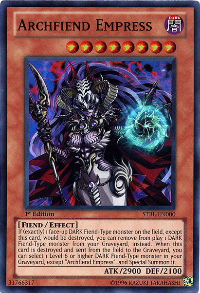 Archfiend Empress [STBL-EN000] Super Rare | Tables and Towers