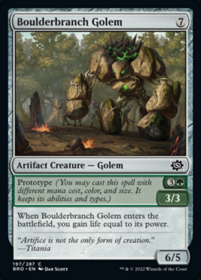 Boulderbranch Golem [The Brothers' War] | Tables and Towers