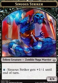 Sinuous Striker // Zombie Double-Sided Token [Hour of Devastation Tokens] | Tables and Towers