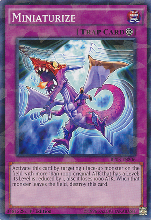 Miniaturize [BP03-EN206] Shatterfoil Rare | Tables and Towers