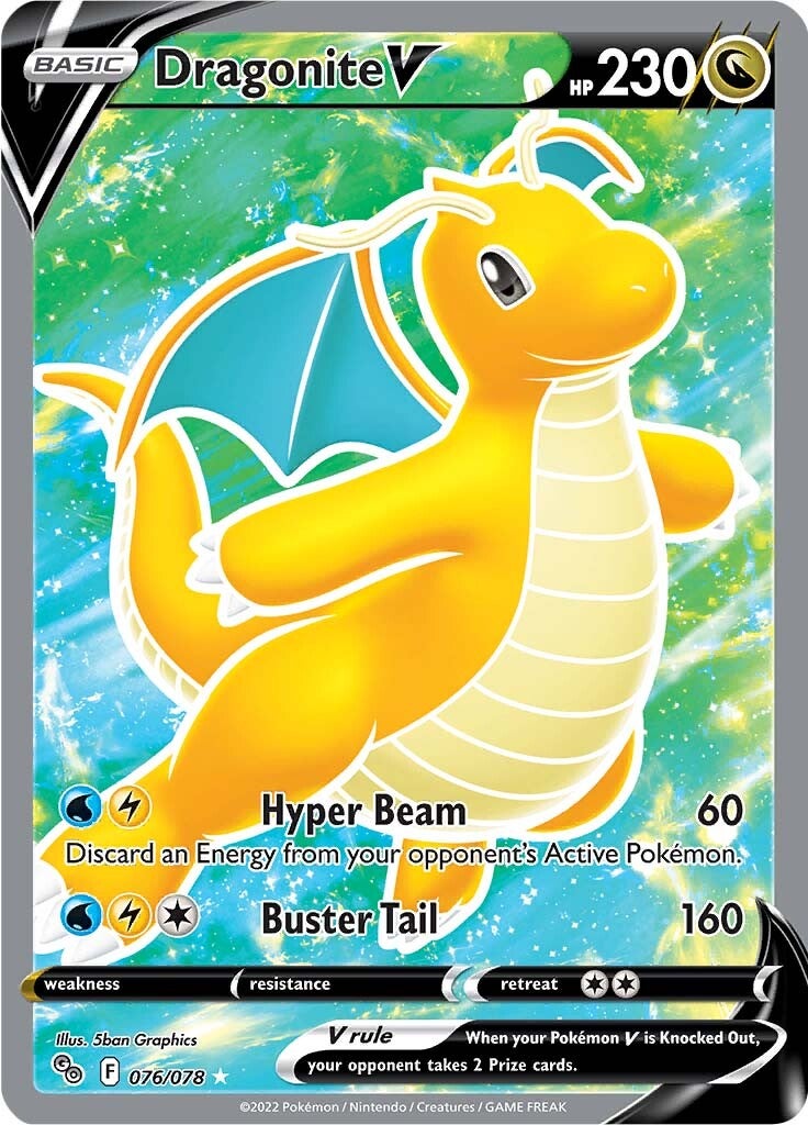 Dragonite V (076/078) [Pokémon GO] | Tables and Towers