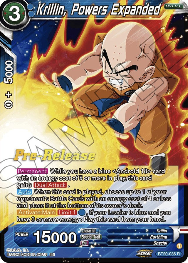 Krillin, Powers Expanded (BT20-036) [Power Absorbed Prerelease Promos] | Tables and Towers