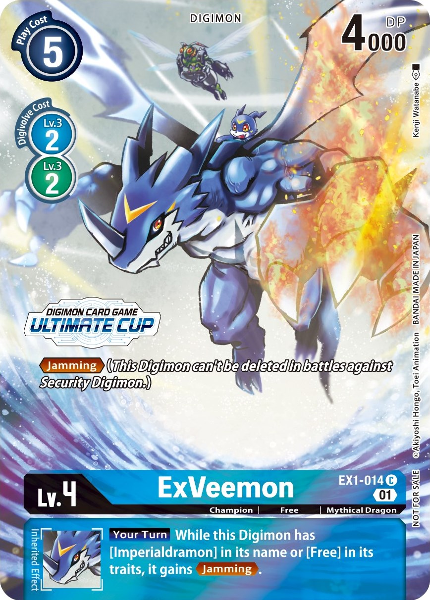 ExVeemon [EX1-014] (April Ultimate Cup 2022) [Classic Collection Promos] | Tables and Towers