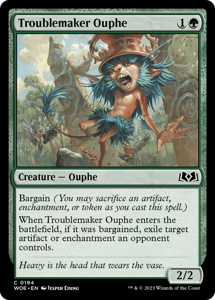 Troublemaker Ouphe [Wilds of Eldraine] | Tables and Towers