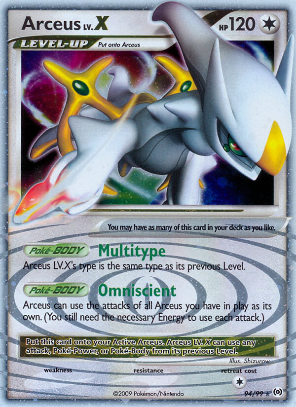 Arceus LV.X (94/99) [Platinum: Arceus] | Tables and Towers