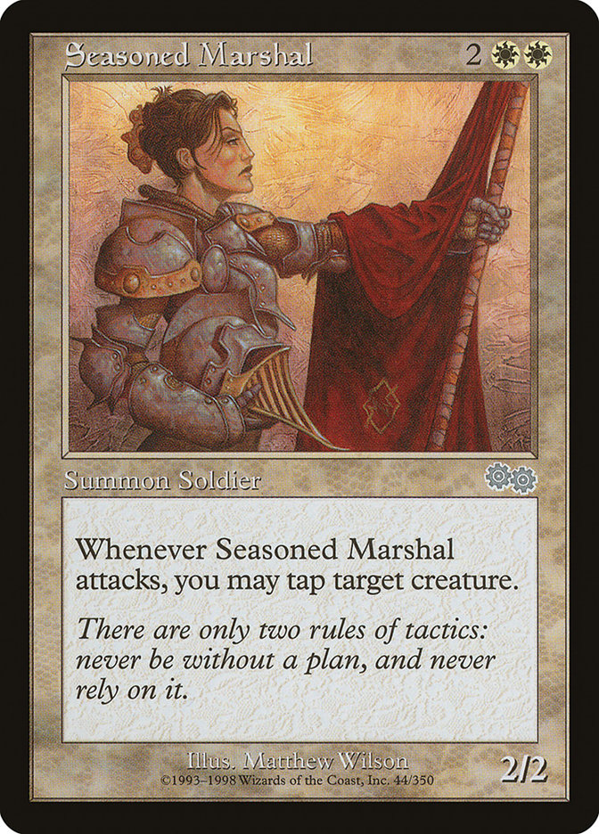 Seasoned Marshal [Urza's Saga] | Tables and Towers