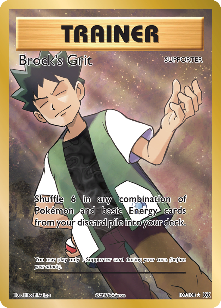 Brock's Grit (107/108) [XY: Evolutions] | Tables and Towers