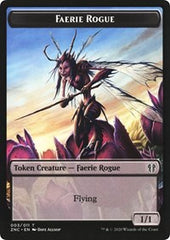 Faerie Rogue // Thopter Double-Sided Token [Zendikar Rising Commander Tokens] | Tables and Towers