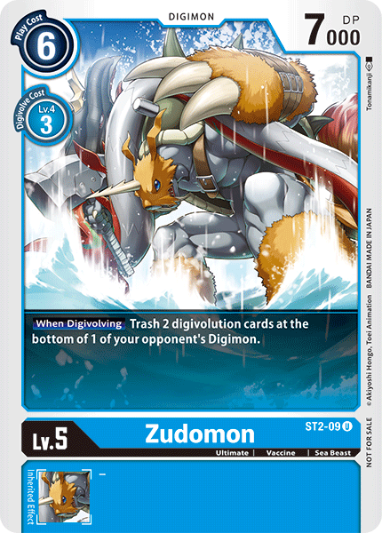 Zudomon [ST2-09] (Alternate Art) [Starter Deck: Cocytus Blue Promos] | Tables and Towers