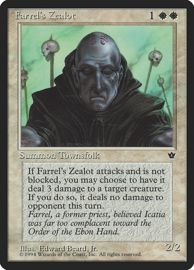 Farrel's Zealot (Edward P. Beard, Jr.) [Fallen Empires] | Tables and Towers