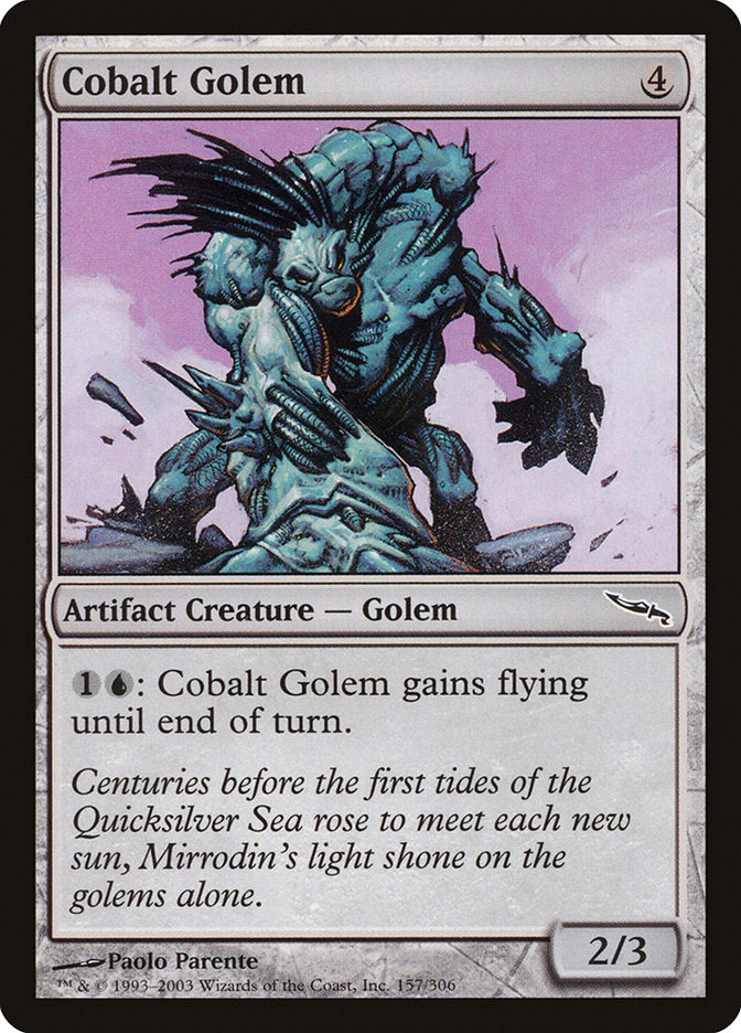 Cobalt Golem [Mirrodin] | Tables and Towers