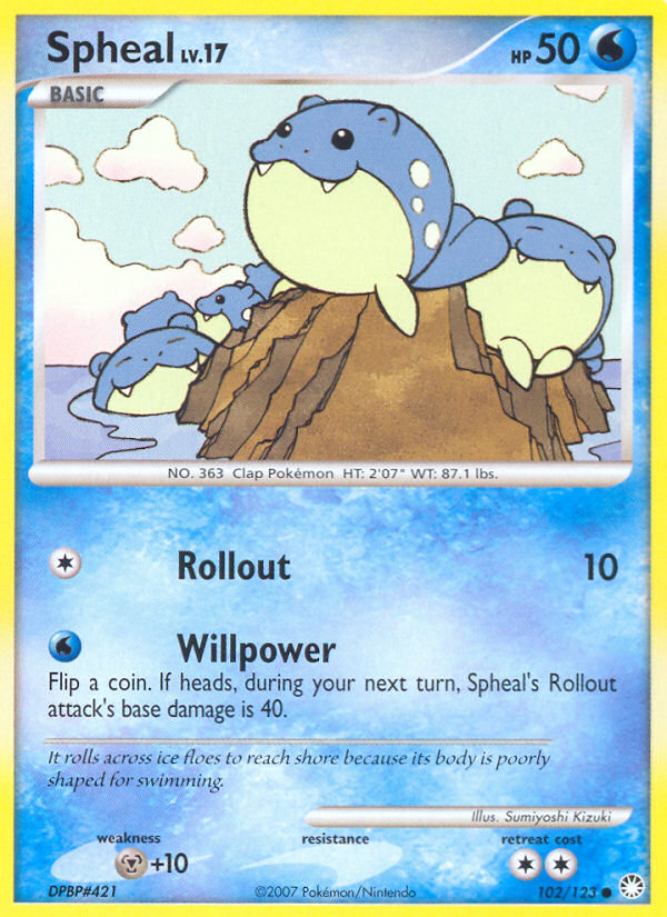 Spheal (102/123) [Diamond & Pearl: Mysterious Treasures] | Tables and Towers