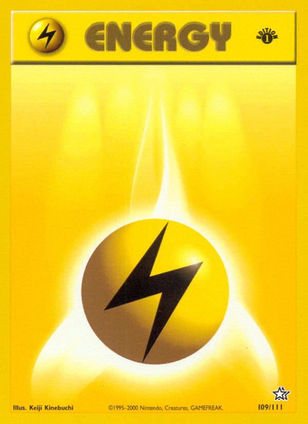 Lightning Energy (109/111) [Neo Genesis 1st Edition] | Tables and Towers