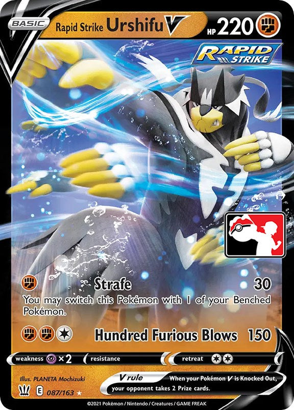 Rapid Strike Urshifu V (087/163) [Prize Pack Series One] | Tables and Towers