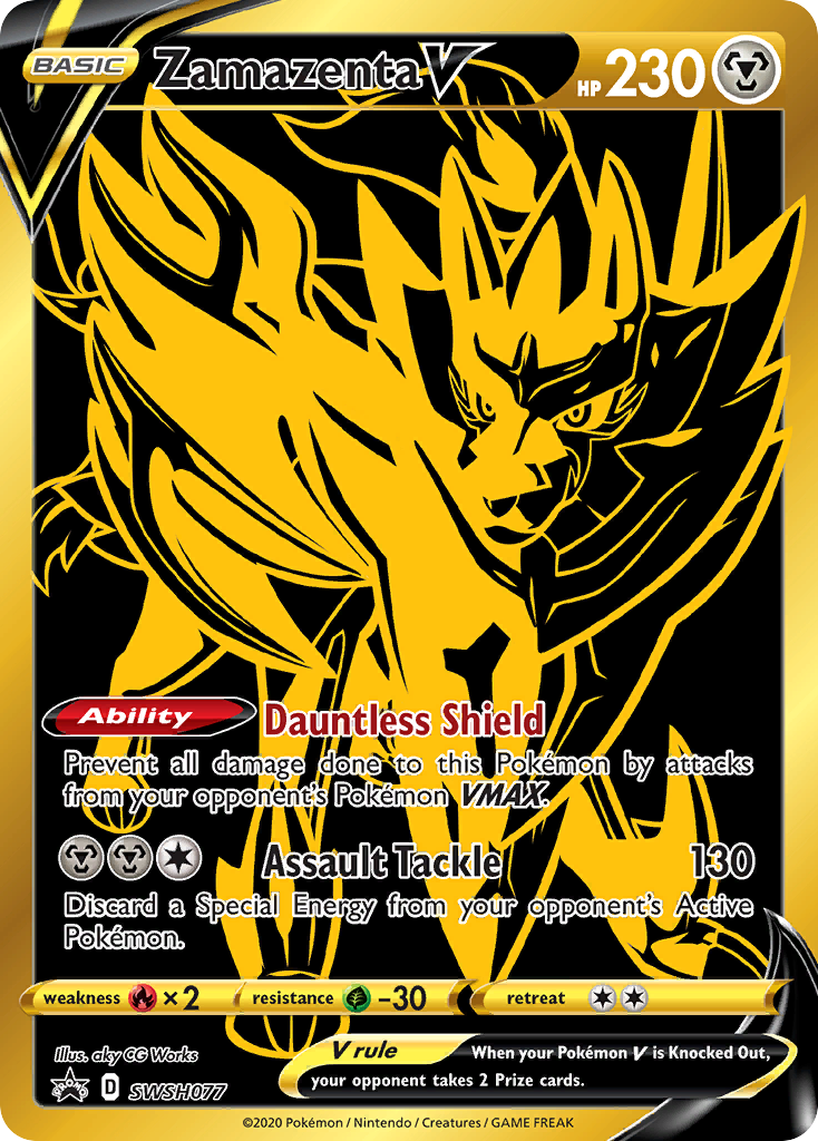 Zamazenta V (SWSH077) [Sword & Shield: Black Star Promos] | Tables and Towers