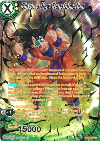 Ginyu, a New Transformation (SPR) (BT12-088) [Vicious Rejuvenation] | Tables and Towers