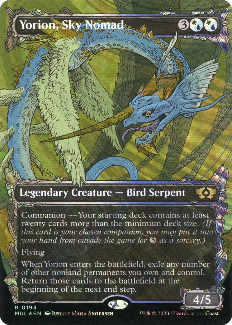 Yorion, Sky Nomad (Halo Foil) [Multiverse Legends] | Tables and Towers