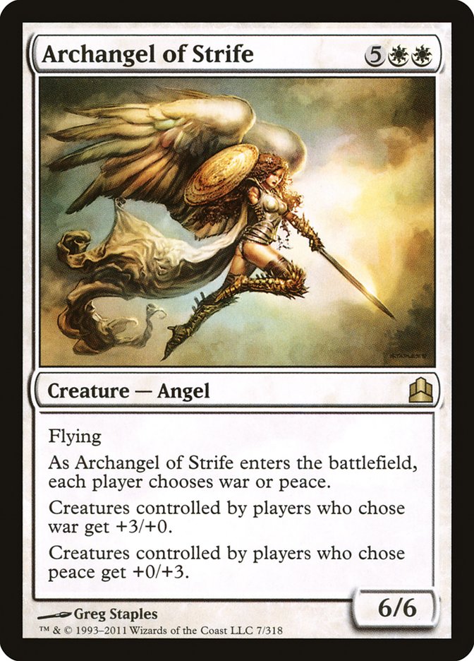 Archangel of Strife [Commander 2011] | Tables and Towers