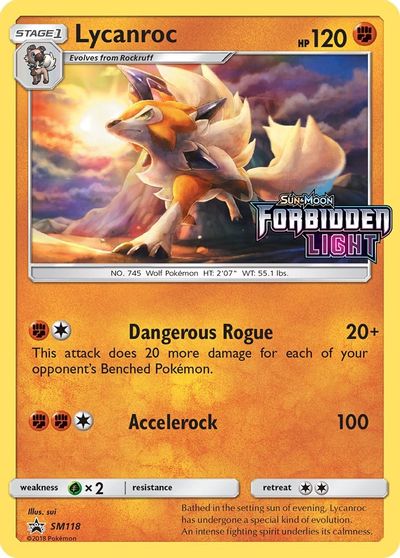 Lycanroc (SM118) (Prerelease Promo) [Sun & Moon: Black Star Promos] | Tables and Towers