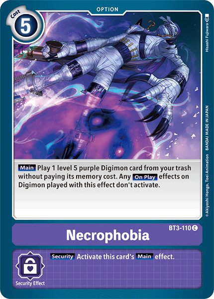 Necrophobia [BT3-110] [Release Special Booster Ver.1.5] | Tables and Towers