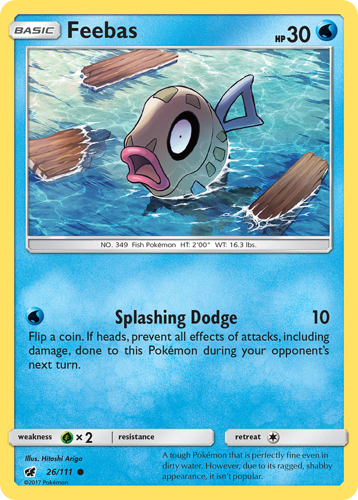 Feebas (26/111) [Sun & Moon: Crimson Invasion] | Tables and Towers