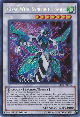 Clear Wing Synchro Dragon [CROS-EN046] Secret Rare | Tables and Towers