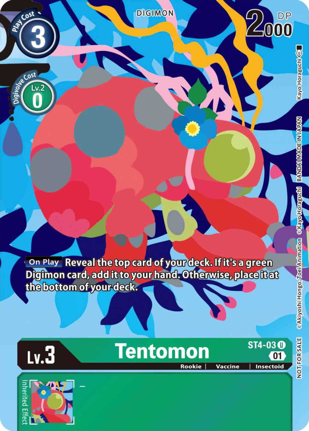 Tentomon [ST4-03] (Tamer's Card Set 2 Floral Fun) [Starter Deck: Giga Green Promos] | Tables and Towers