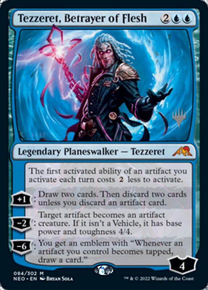 Tezzeret, Betrayer of Flesh (Promo Pack) [Kamigawa: Neon Dynasty Promos] | Tables and Towers