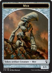 Myr (023) // Thopter (025) Double-Sided Token [Commander 2018 Tokens] | Tables and Towers