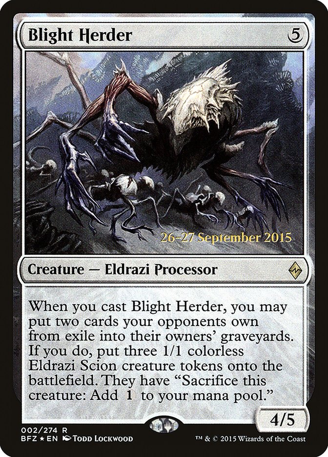 Blight Herder [Battle for Zendikar Prerelease Promos] | Tables and Towers