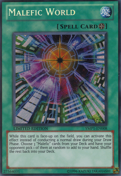 Malefic World [YMP1-EN008] Secret Rare | Tables and Towers