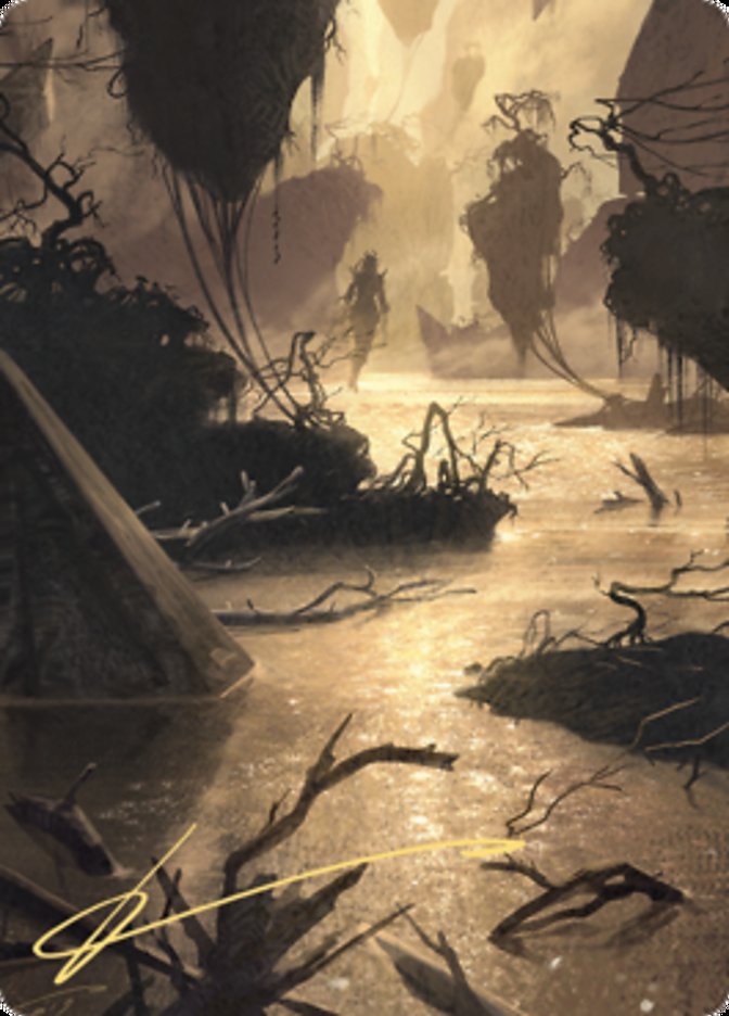 Murkwater Pathway Art Card (Gold-Stamped Signature) [Zendikar Rising Art Series] | Tables and Towers