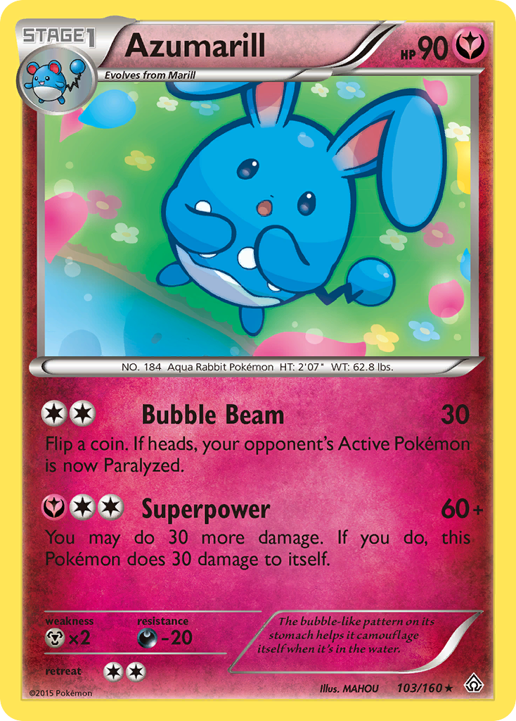 Azumarill (103/160) [XY: Primal Clash] | Tables and Towers