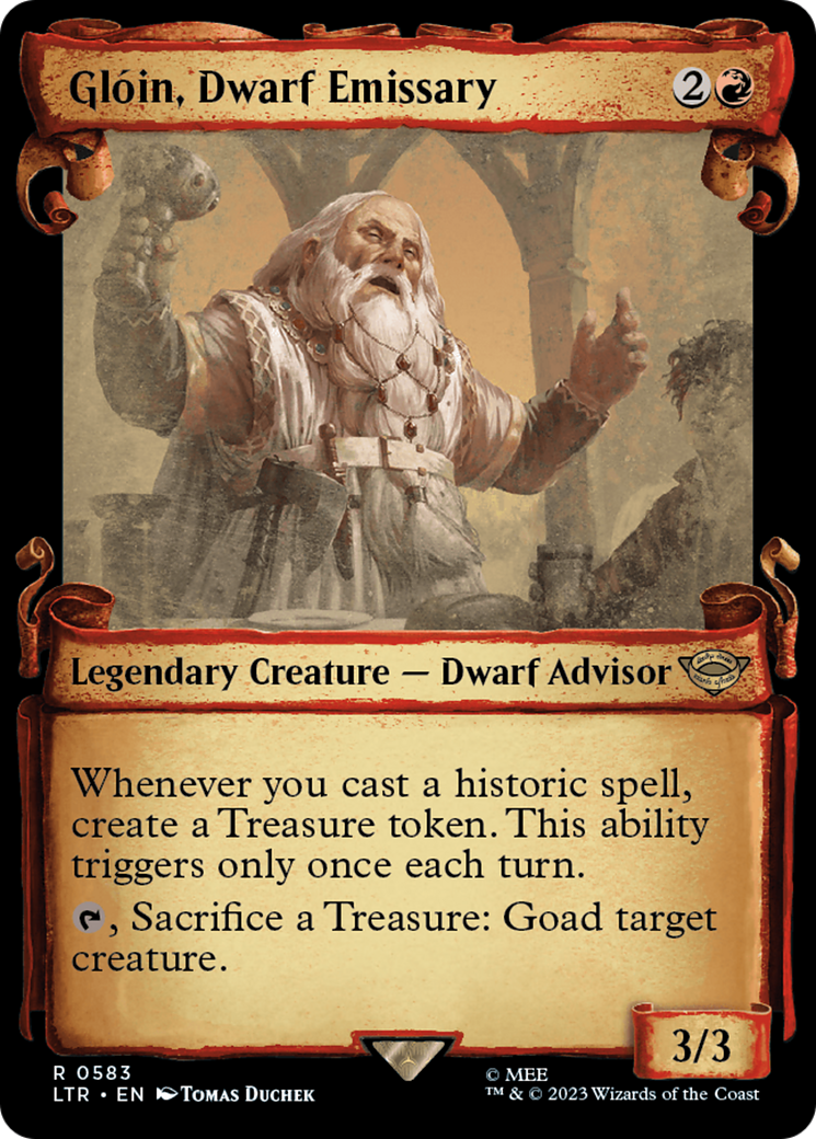 Gloin, Dwarf Emissary [The Lord of the Rings: Tales of Middle-Earth Showcase Scrolls] | Tables and Towers