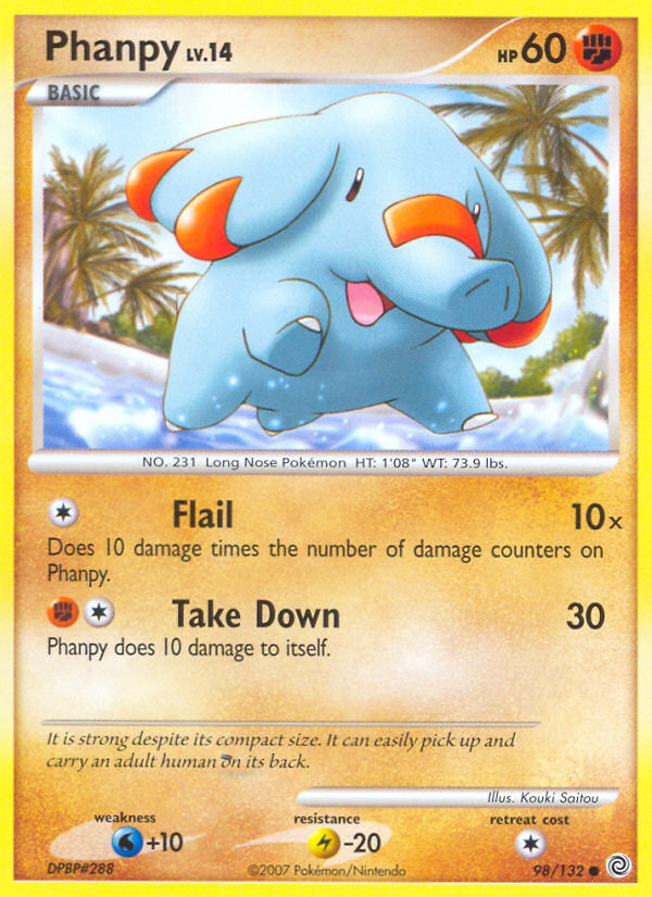 Phanpy (98/132) [Diamond & Pearl: Secret Wonders] | Tables and Towers