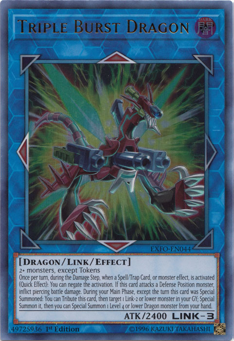 Triple Burst Dragon [EXFO-EN044] Ultra Rare | Tables and Towers