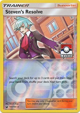 Steven's Resolve (145/168) (League Promo) [Sun & Moon: Celestial Storm] | Tables and Towers