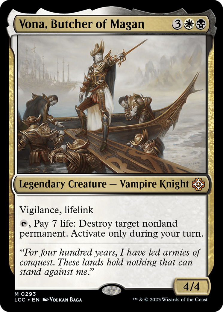 Vona, Butcher of Magan [The Lost Caverns of Ixalan Commander] | Tables and Towers