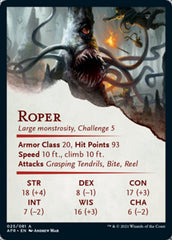 Roper Art Card [Dungeons & Dragons: Adventures in the Forgotten Realms Art Series] | Tables and Towers