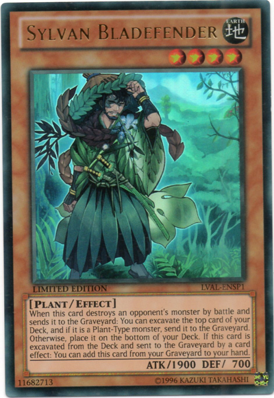 Sylvan Bladefender [LVAL-ENSP1] Ultra Rare | Tables and Towers