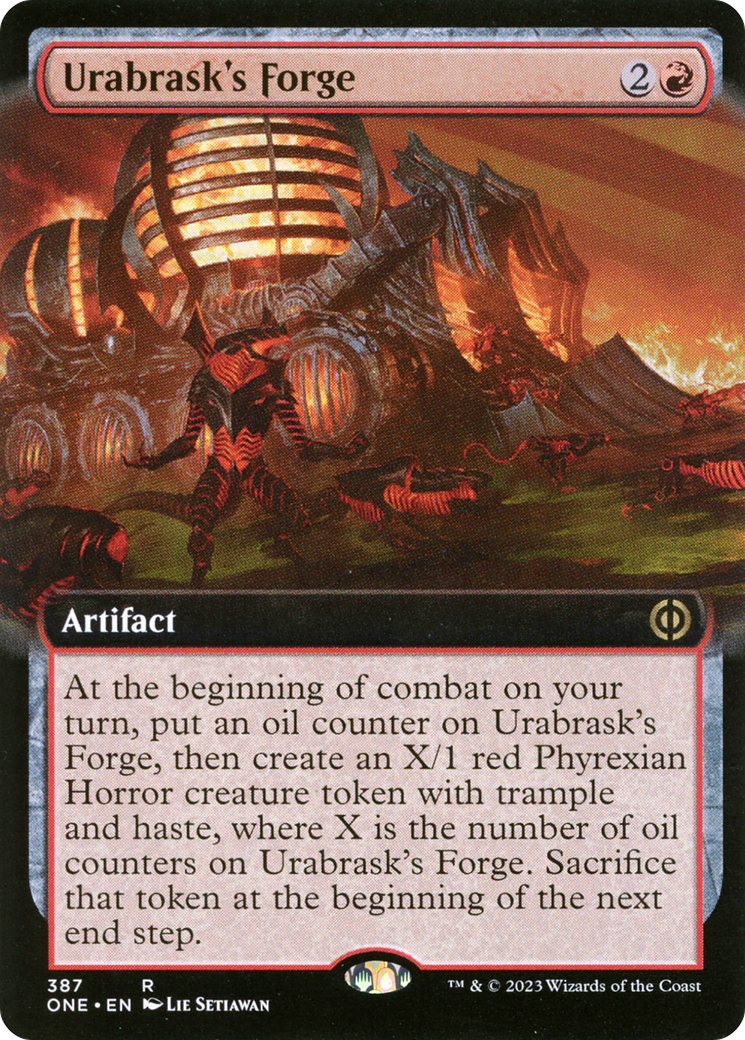 Urabrask's Forge (Extended Art) [Phyrexia: All Will Be One] | Tables and Towers