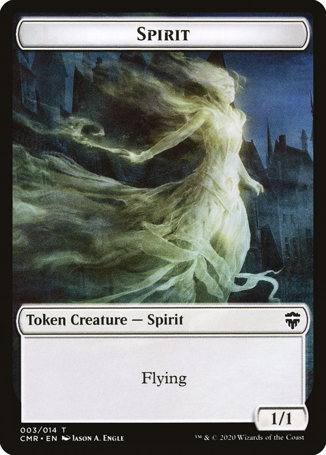 Spirit Token [Commander Legends Tokens] | Tables and Towers